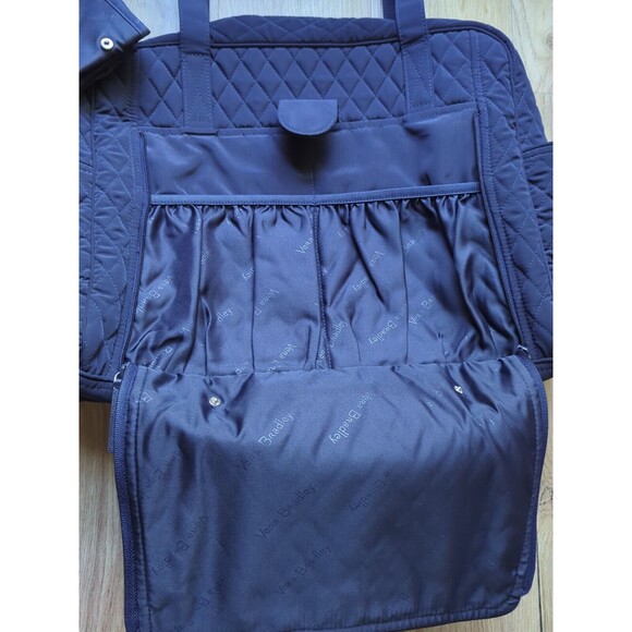 Vera Bradley Make a Change Baby Diaper Tote Bag Changing Pad Solid Navy Blue - Picture 5 of 13